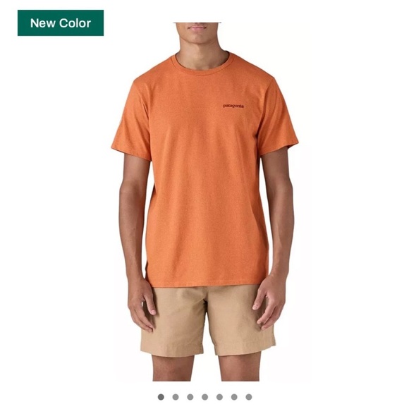 Patagonia Men's Medium Fitz Roy Icon Responsibili-Tee T-Shirt Orange Melon NWT - Picture 8 of 10